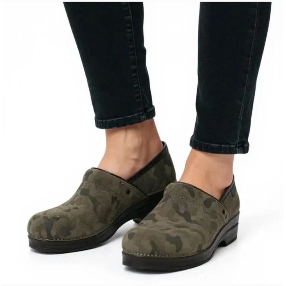 Dansko Women's Professional Camo Suede Clogs 39